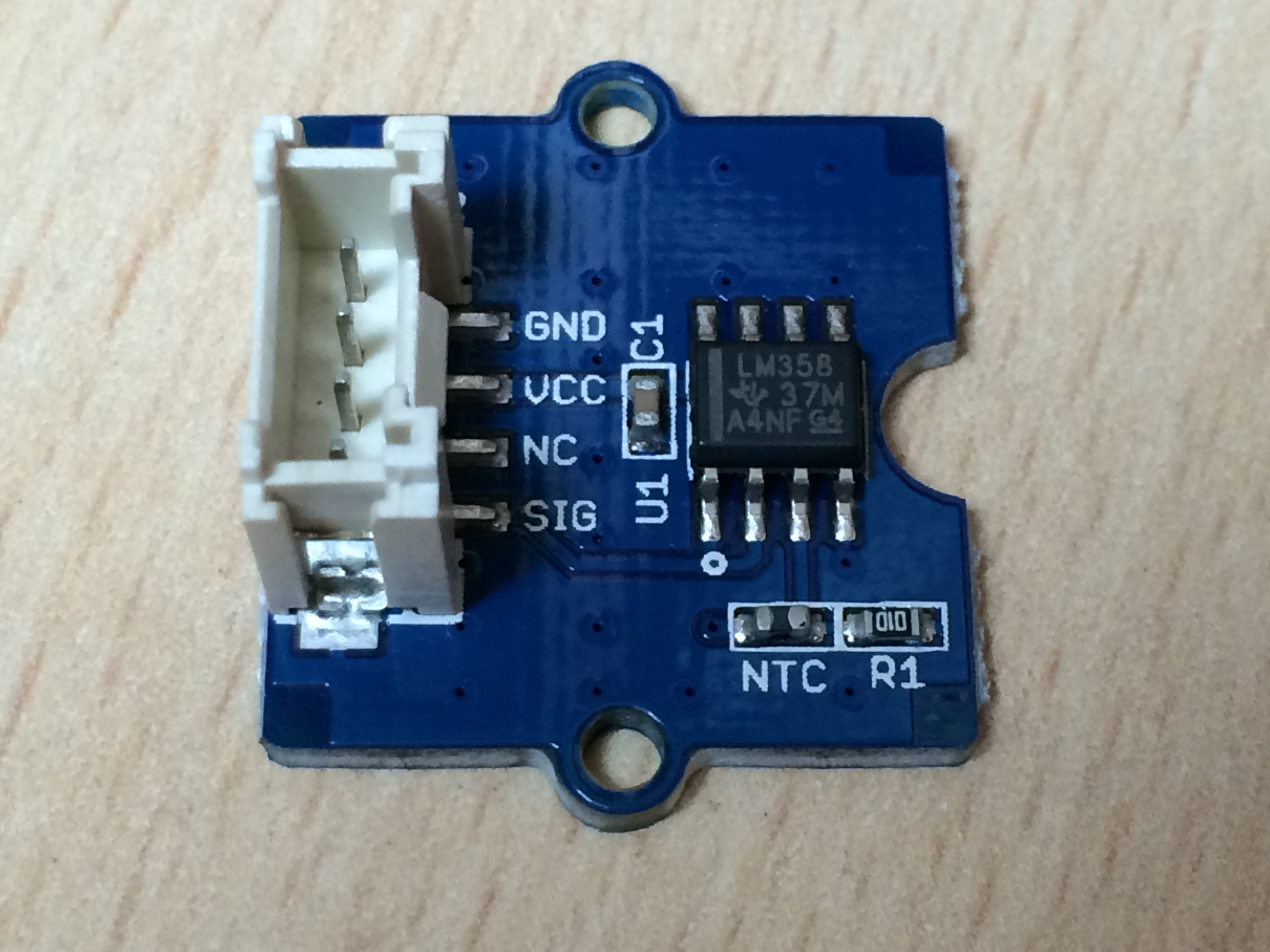 Groveの温度センサーをEdisonにつないでみた DevelopersIO