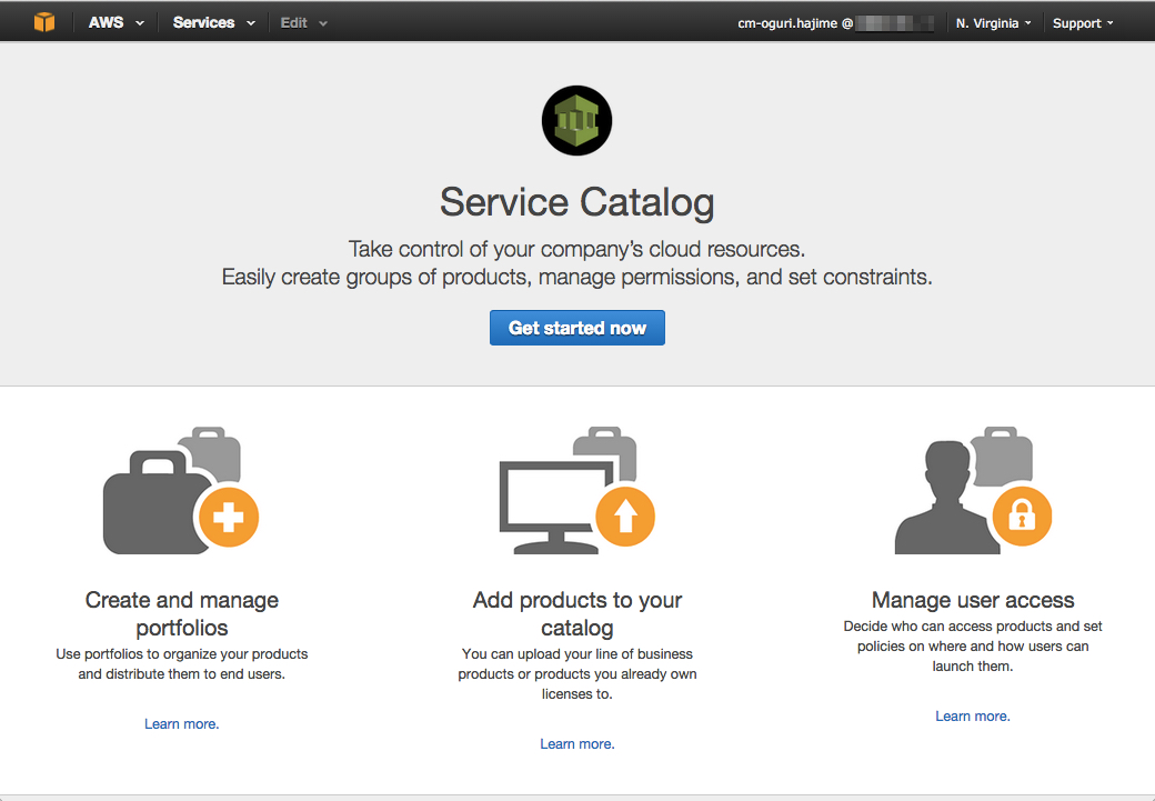 一般公開されたAWS Service Catalogを試してみた DevelopersIO