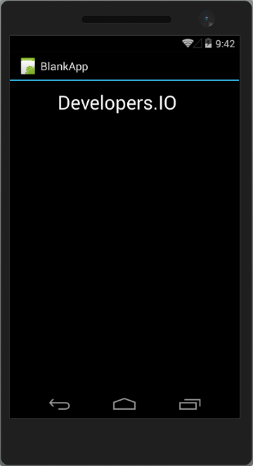 Xamarin.Android テンプレート(Blank App) | DevelopersIO