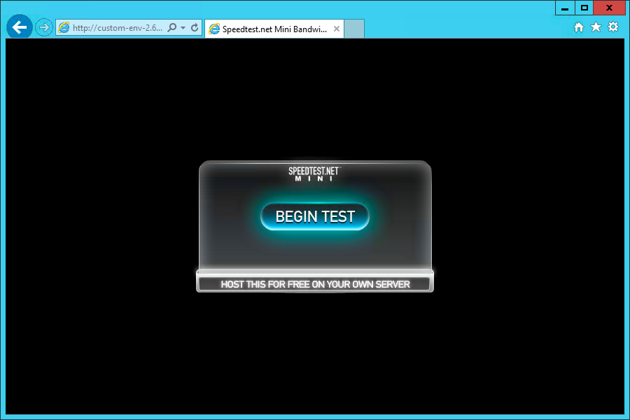 Ookla Speedtest Mini と AWS Elastic Beanstalk で自前のスピードテストを用意する