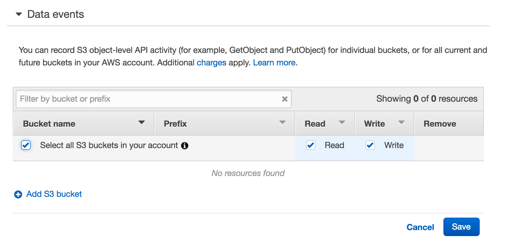 全S3バケットのデータイベントをCloudTrailロギング対象にする設定の留意点 DevelopersIO
