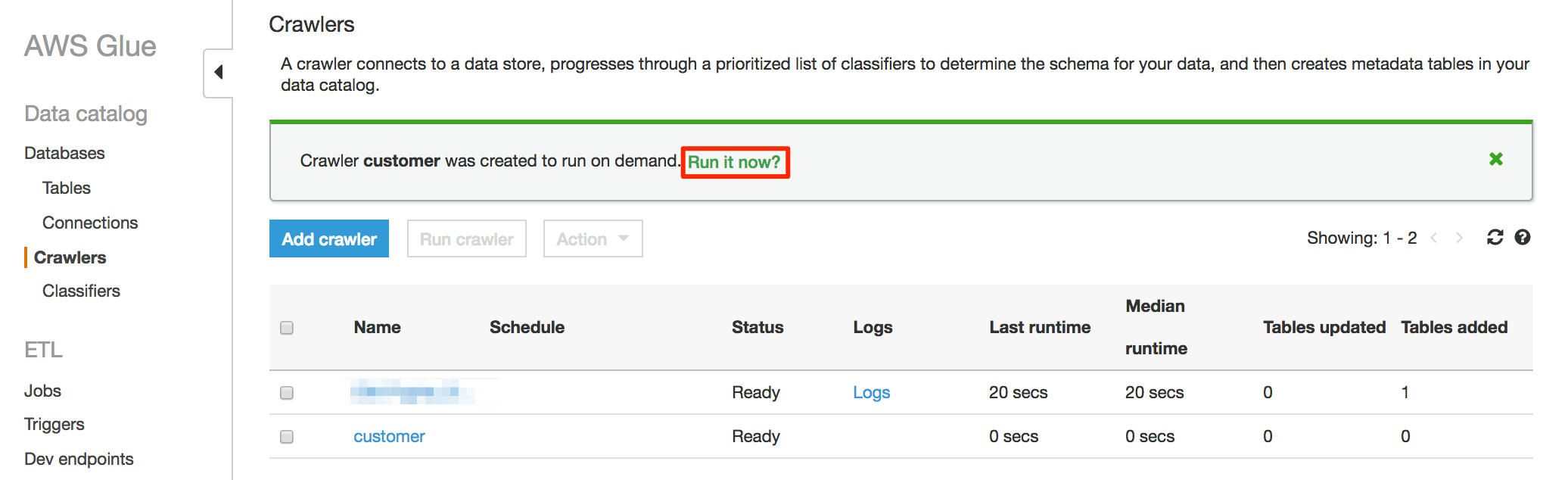 AWS Glue 実践入門:Amazon Redshiftのテーブルをクロールする DevelopersIO