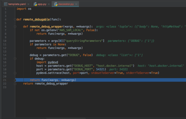 Intellijを使って、sam Cliから起動したpythonのコードをリモートデバッグする Developersio 0917