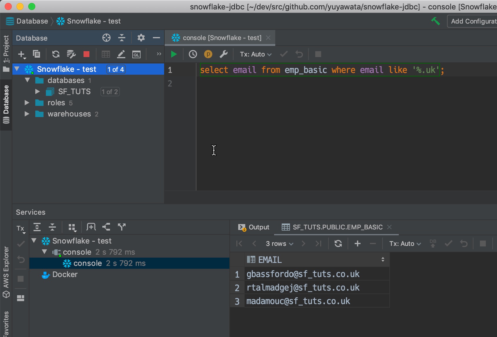 execute-query-from-intellij