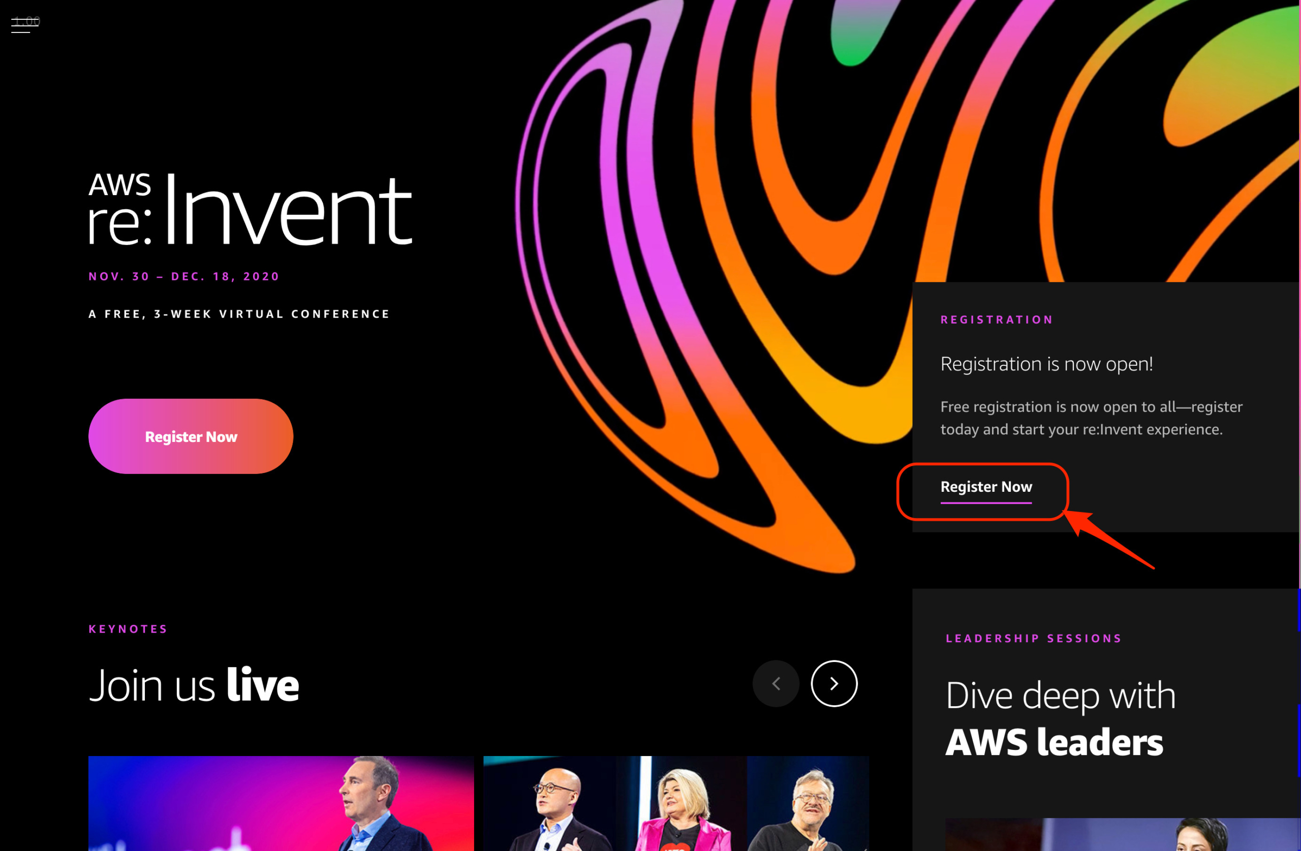 AWS reInvent 2020:セッションカタログ(聴講可能なセッションの一覧)が公開され始めました! reinvent