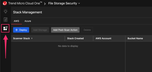 Stack Managementに移動
