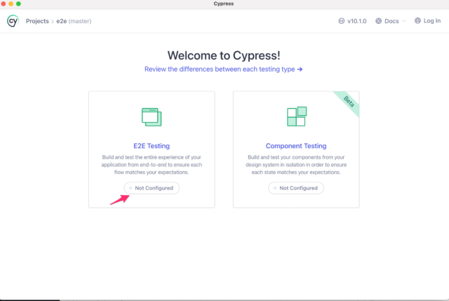 Cypressセットアップ