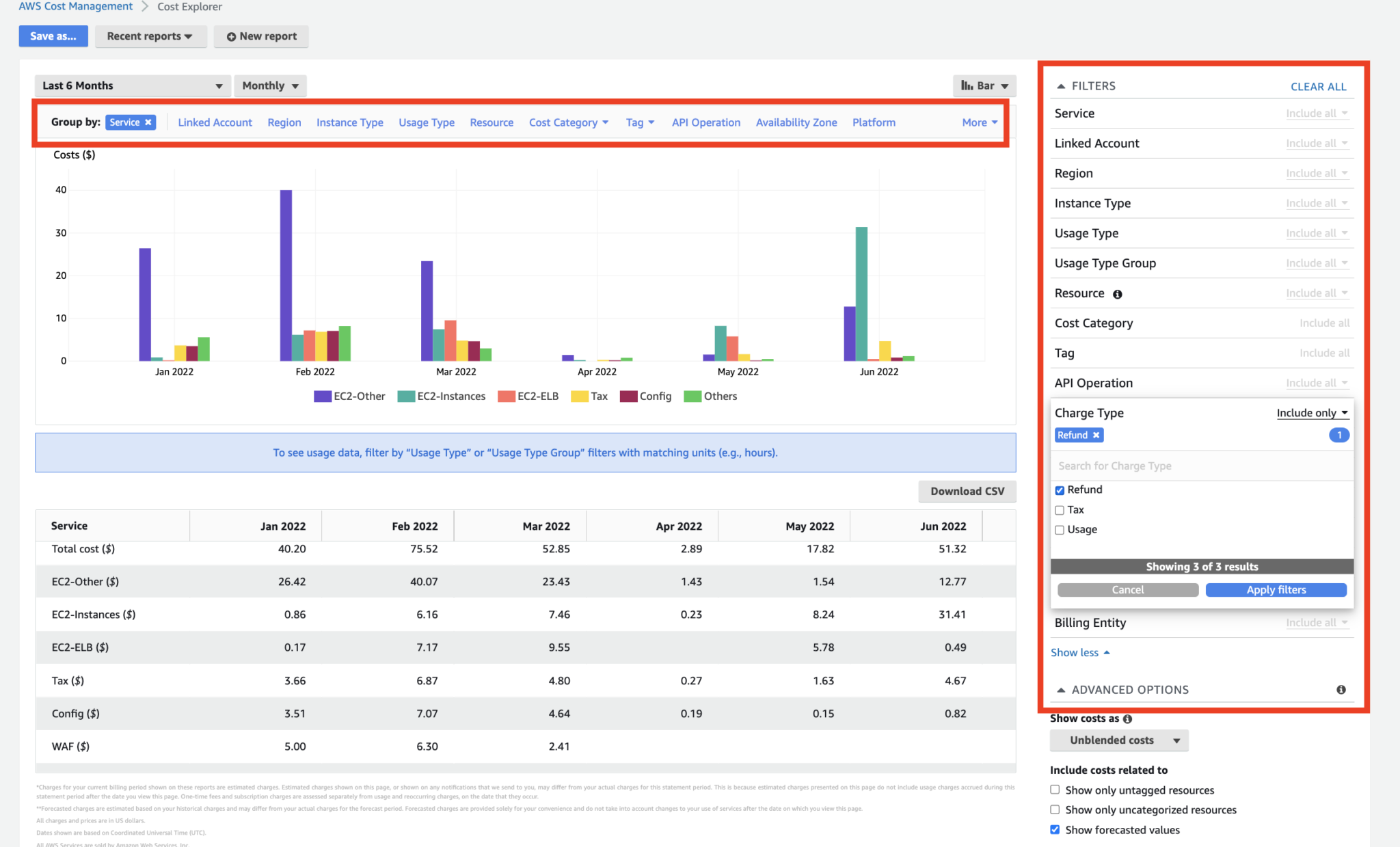 I tried to Find and Delete all AWS resources using Cost Explorer and
