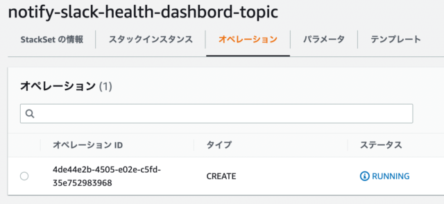 CloudFormation StackSetsでデプロイ待ち