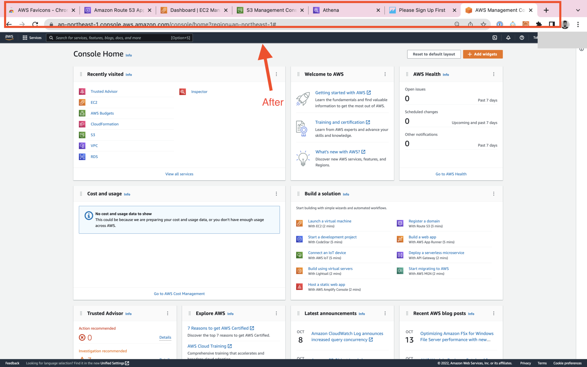 Chrome Extension that set favicons for AWS services DevelopersIO