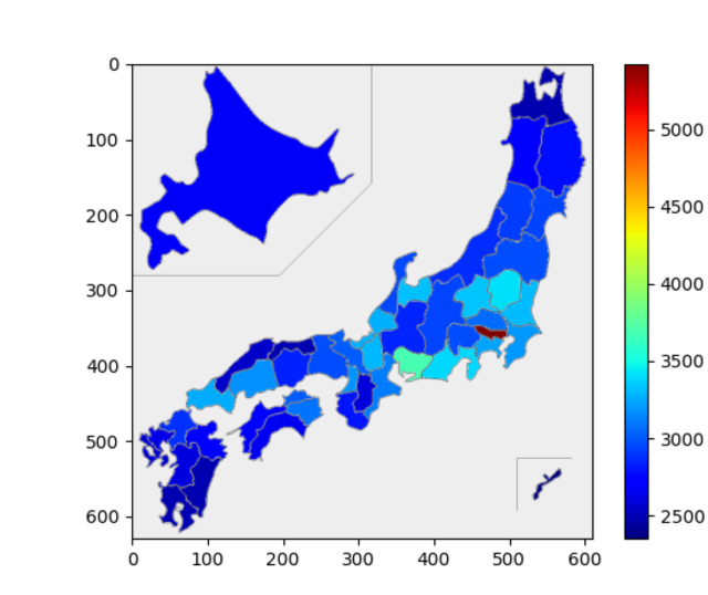 japanmapライブラリで都道府県データを可視化してみる | DevelopersIO