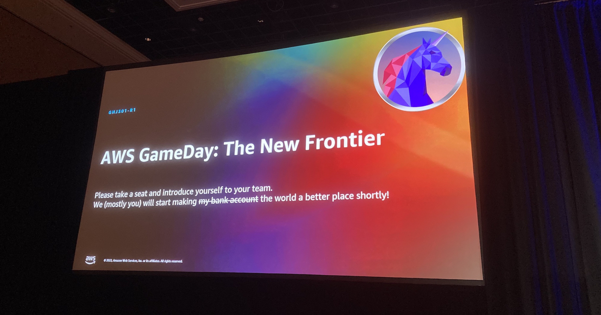 AWS GameDayに reInventの現地で初参加してきました reinvent DevelopersIO