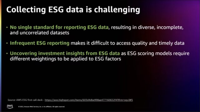 Collecting ESG data is challenging