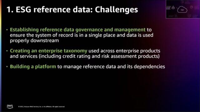 ESG refernce data: Challenges