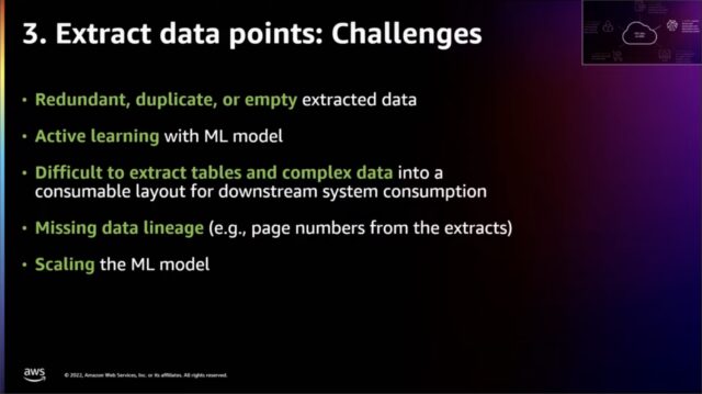 3. Extract data points: Challenges